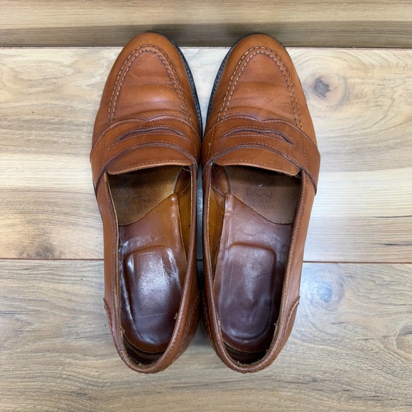 Alden Full Strap Penny Loafers Burnished Tan 8 B/D Leather Dress Business 685 main image 4